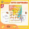 Vở tranh tô màu Capybara thú vị