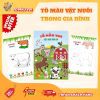 Tranh tô màu vật nuôi trong gia đình