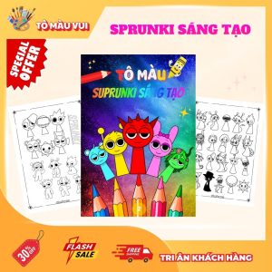 Tranh tô màu sprunki tập 2 sáng tạo
