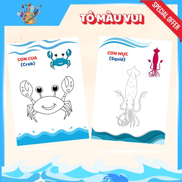 Tô màu con của cùng vở tô màu này