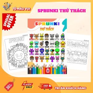 Tranh tô màu sprunki tập 4 thử thách