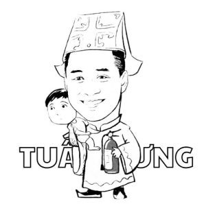 Tranh tô màu ca sĩ Tuấn Hưng