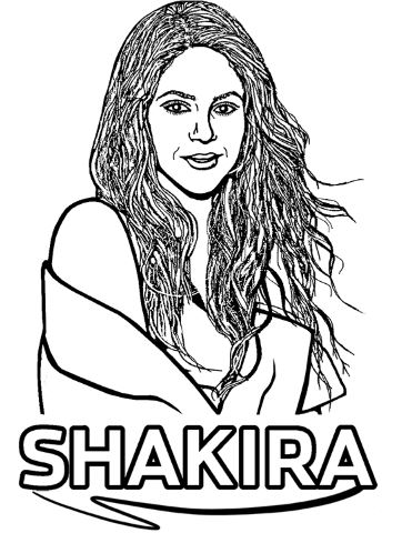 Tô màu ca sĩ của world cup - Shakira