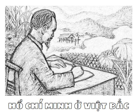 Tranh tô màu Bác Hồ trên Tây Bắc