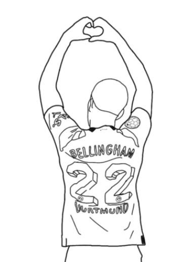 Bé tô màu Jude Bellingham rèn kỹ năng