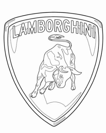 Tô màu biểu tượng Lamborghini