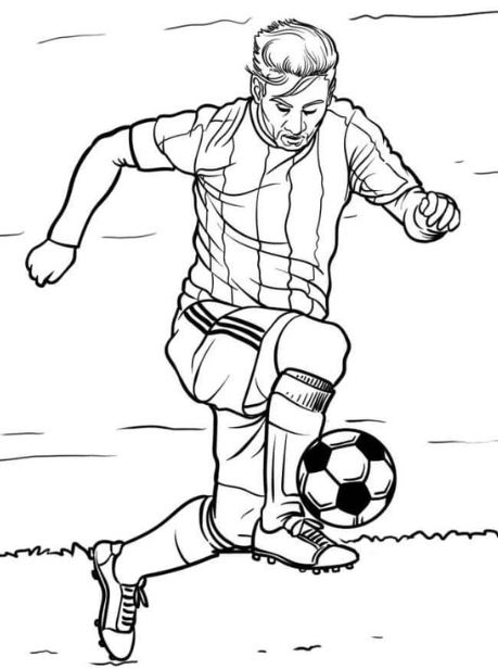 Tranh tô màu Messi – Khơi dậy đam mê bóng đá cho bé yêu
