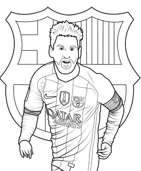 Tranh tô màu Messi Barcelona: Hành trình sắc màu với GOAT