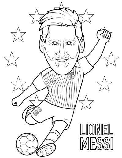 Ý tưởng trang trí phòng học với tranh tô màu Messi