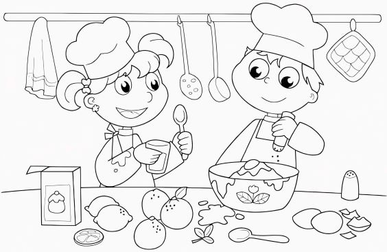 Tập làm đầu bếp bé nhé