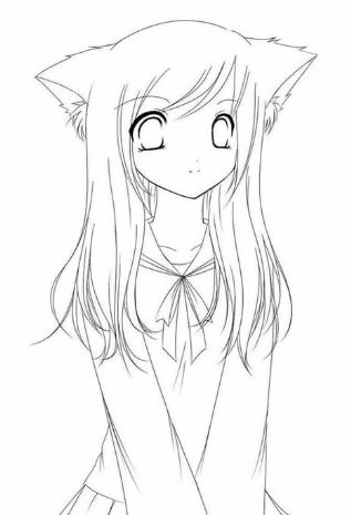 Hồ ly anime sống động qua tranh tô màu