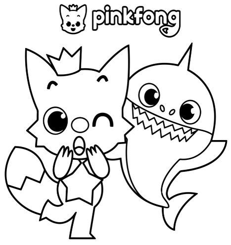 Tranh tô màu Pinkpong cho đôi bạn thân