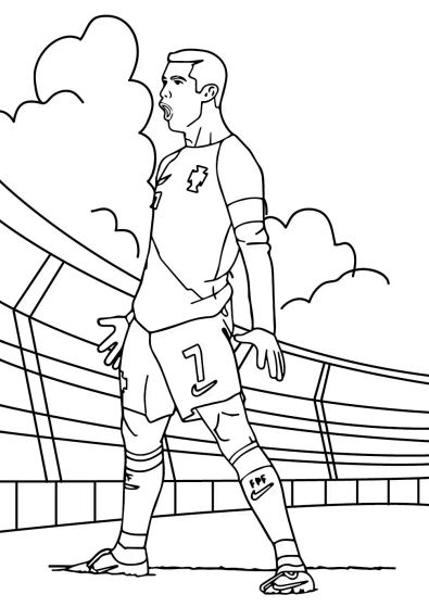 TÔ màu Ronaldo ăn mừng bàn thắng
