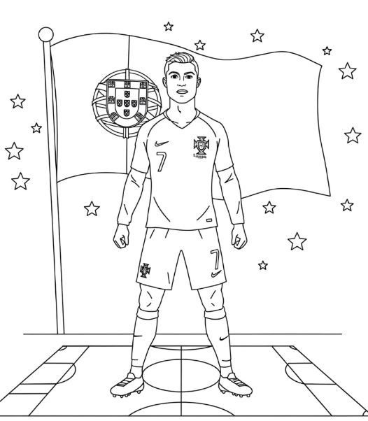 Ronaldo trong màu áo Bồ Đào Nha