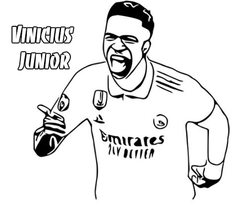 Khám phá tranh tô màu Vinicius Junior