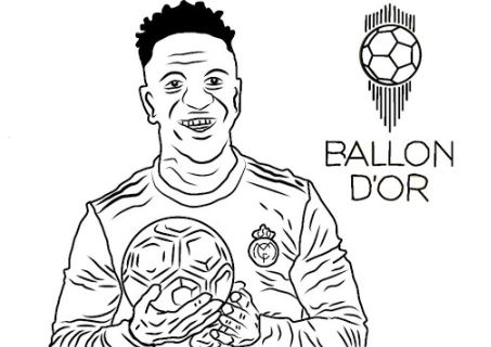 Tô màu Vinicius Junior dễ thương