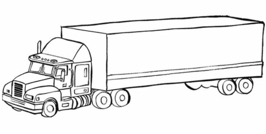 xe container qua tranh tô màu đầy sáng tạo