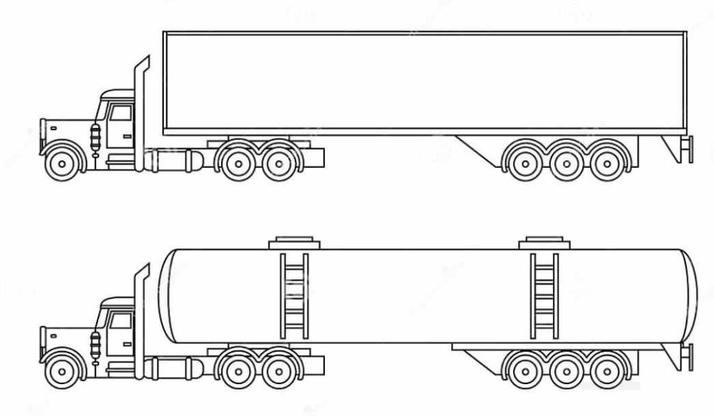 2 xe container đẹp cần tô màu