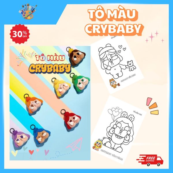 Tranh tô màu Crybaby 1