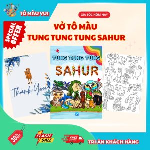 Vở tô màu Tung Tung Tung Sahur tập 2