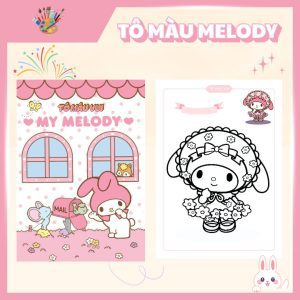 Tranh to màu Melody
