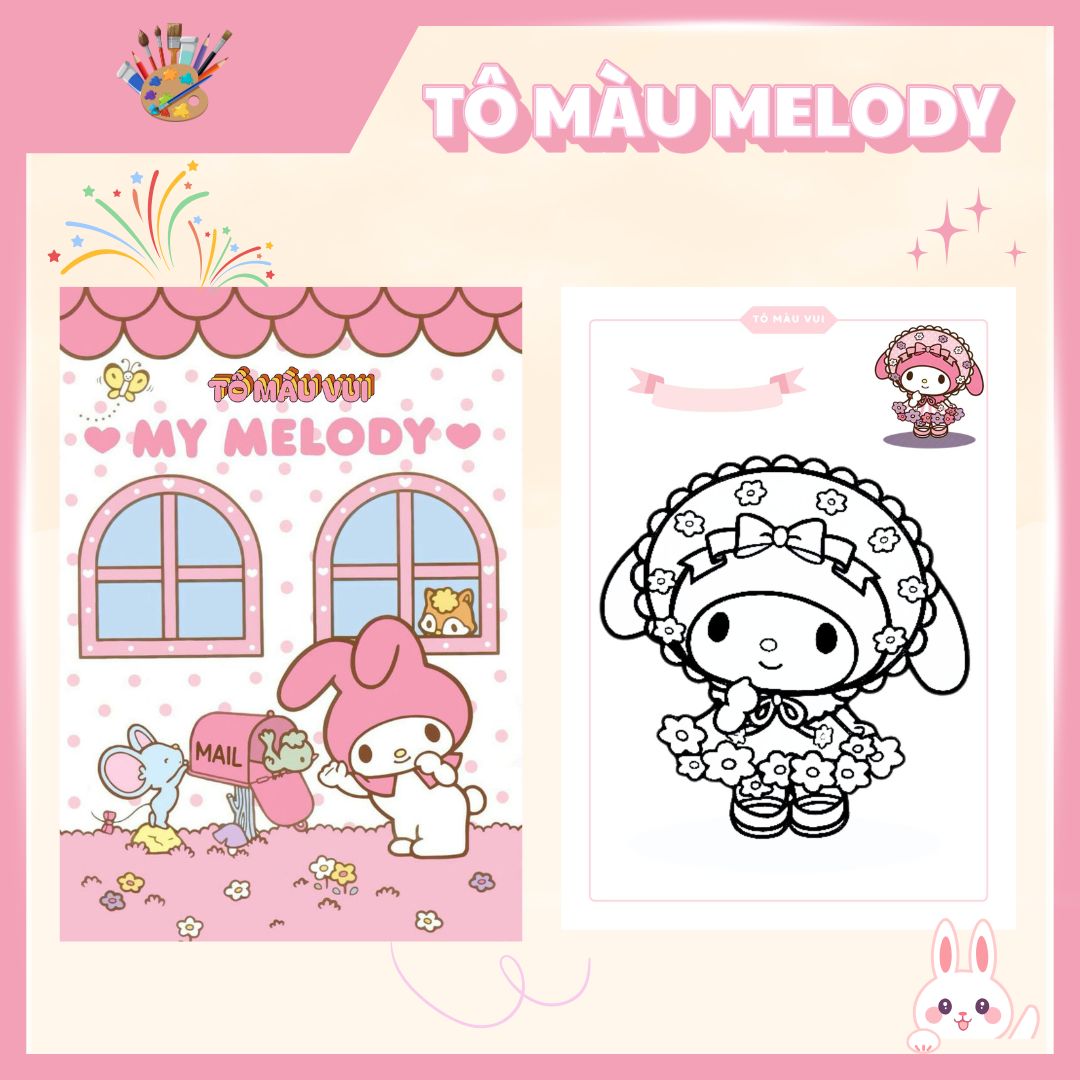 Tranh to màu Melody