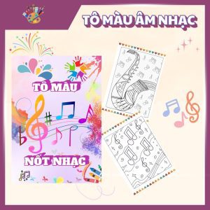Tranh tô màu nốt nhạc