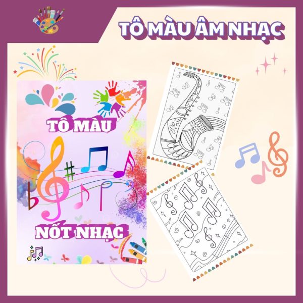 Tranh tô màu nốt nhạc