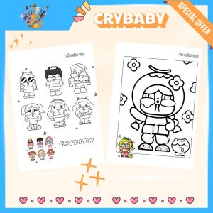 Tranh tô màu Crybaby 2