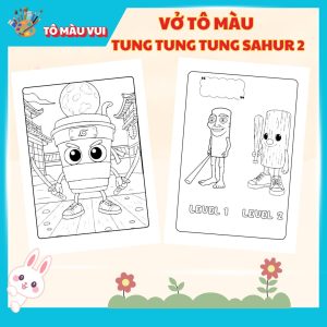Vở tô màu Tung Tung Tung Sahur tập 2 1