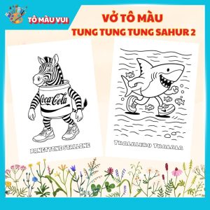 Vở tô màu Tung Tung Tung Sahur tập 2 2