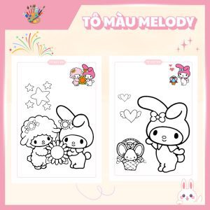 Tranh to màu Melody 1