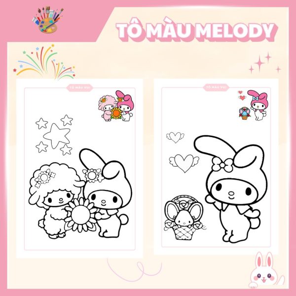 Tranh to màu Melody 1