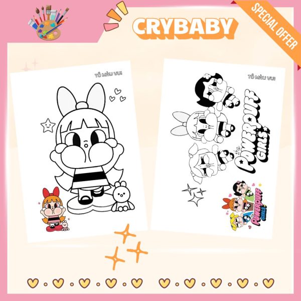 Tranh tô màu Crybaby 5