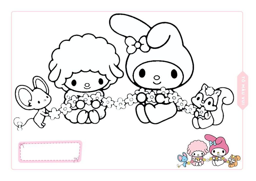 Tranh tô màu My Melody