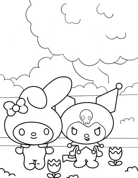 Tranh tô màu My Melody cho bé