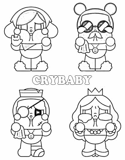 Bé khám phá Crybaby qua nét tô vẽ độc đáo