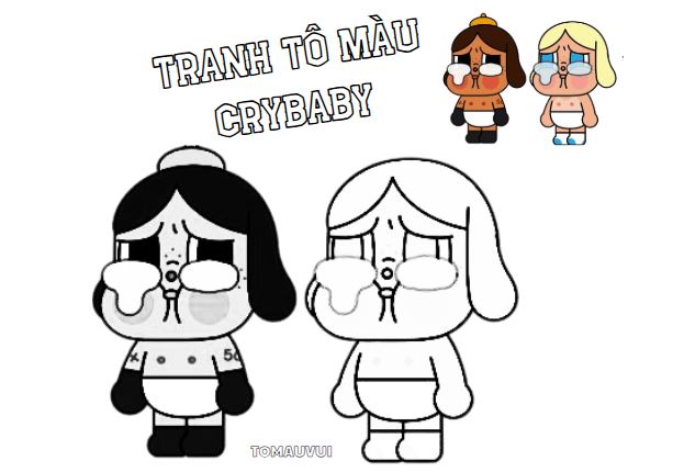 Crybaby sống động qua từng nét tô màu