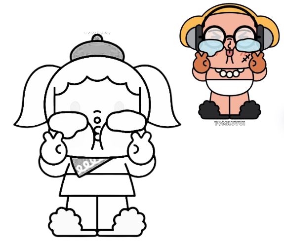 Mơ mộng cùng tranh tô màu Crybaby