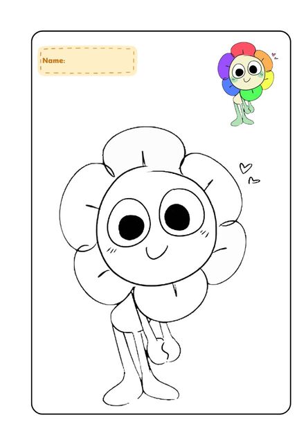 Tải tranh tô màu Dandy’s World miễn phí