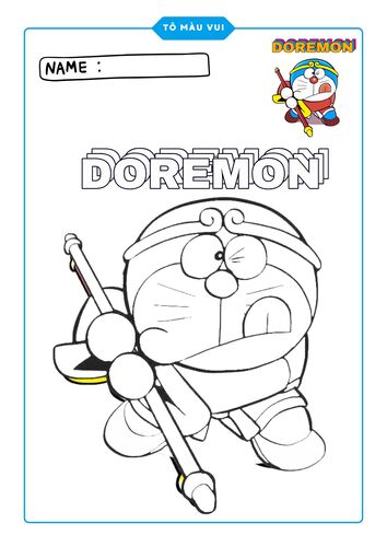 Hình tô màu Doremon hay ngộ không đây