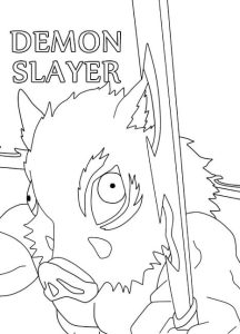 574+ Tranh tô màu Inosuke trong Thanh Gươm Diệt Quỷ