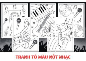 Khám phá tranh tô màu nốt nhạc Miễn Phí