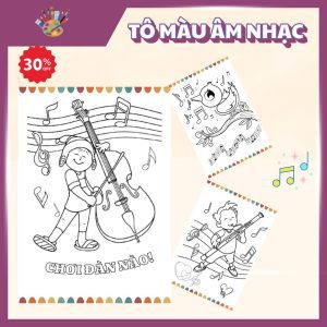 tranh to mau not nhac 5 1