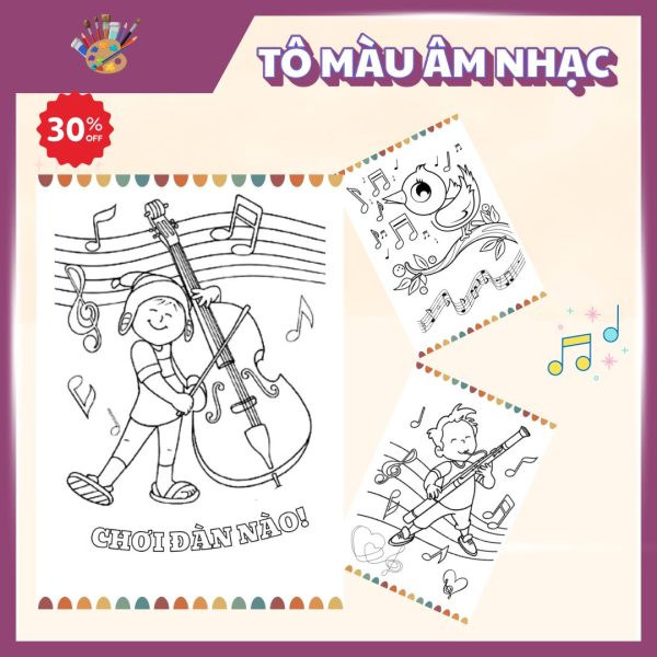 tranh to mau not nhac 5 1