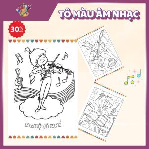 tranh to mau not nhac 6 1