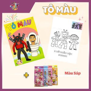 tranh to mau skibidi toilet 3