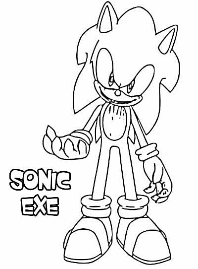 Tô màu sonic exe đảo ngược