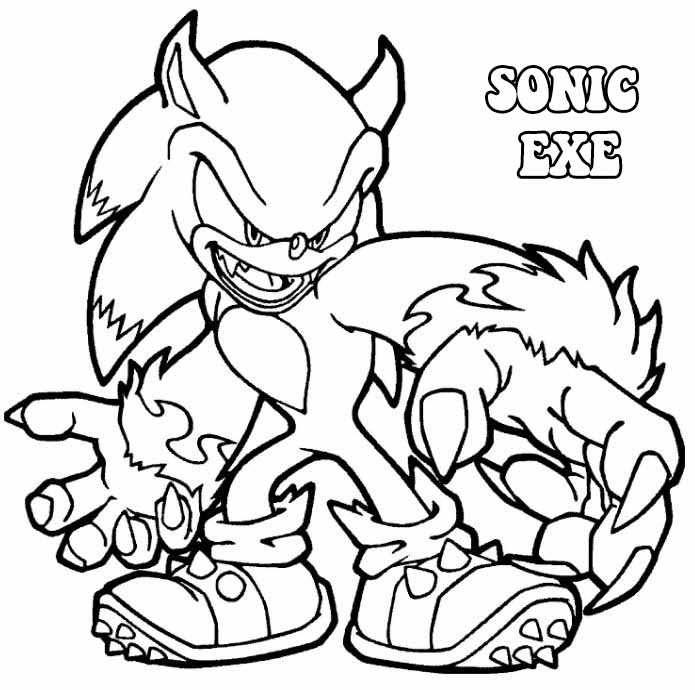 Tô màu sonic exe thật ấn tượng