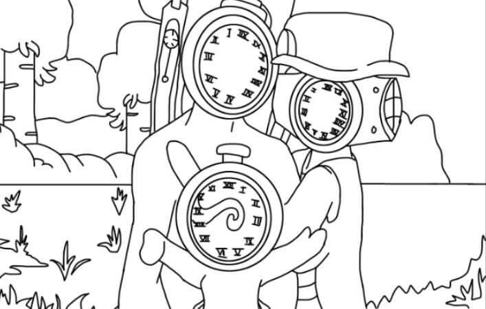 Tô màu Clock Man – Hot trend mùa hè này